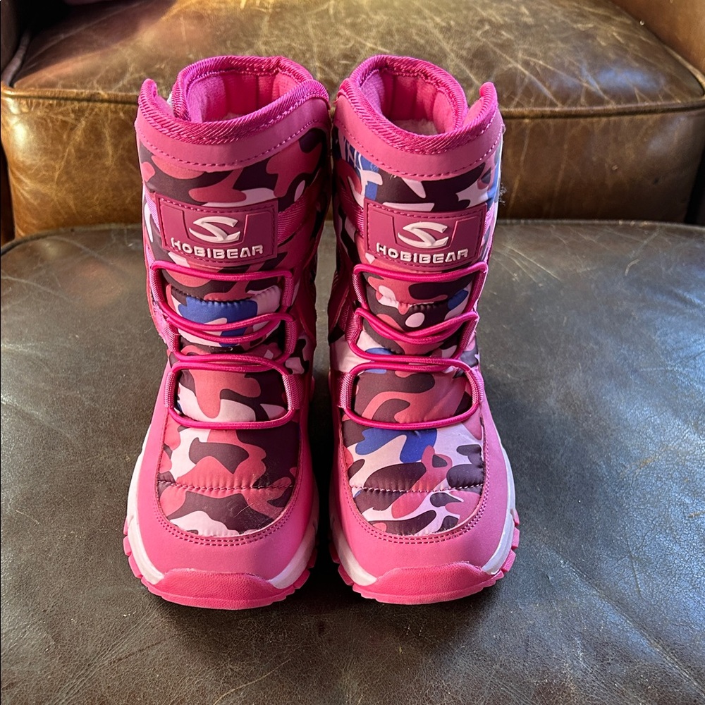 Kobibear Pink and Purple Camo Kids Boots